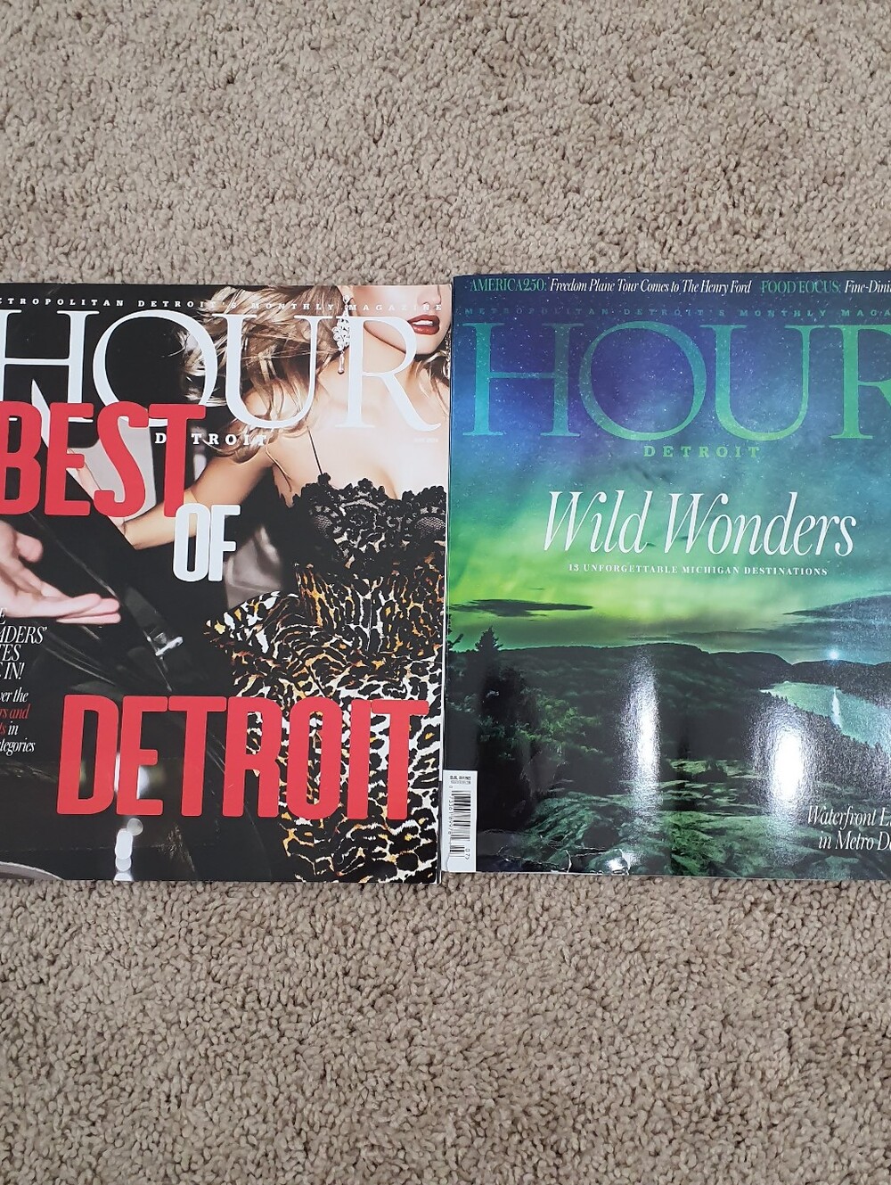 Hour Detroit Magazine Lot of 2 Jun, Jul 2026 Issues With Things Best of Detroit